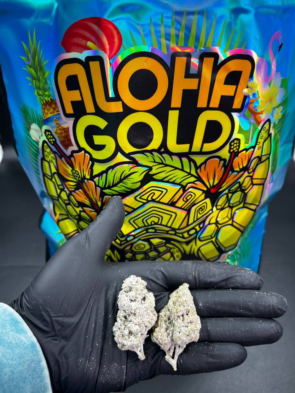 exotic Aloha gold snow caps moonrocks premium indoor infused flower