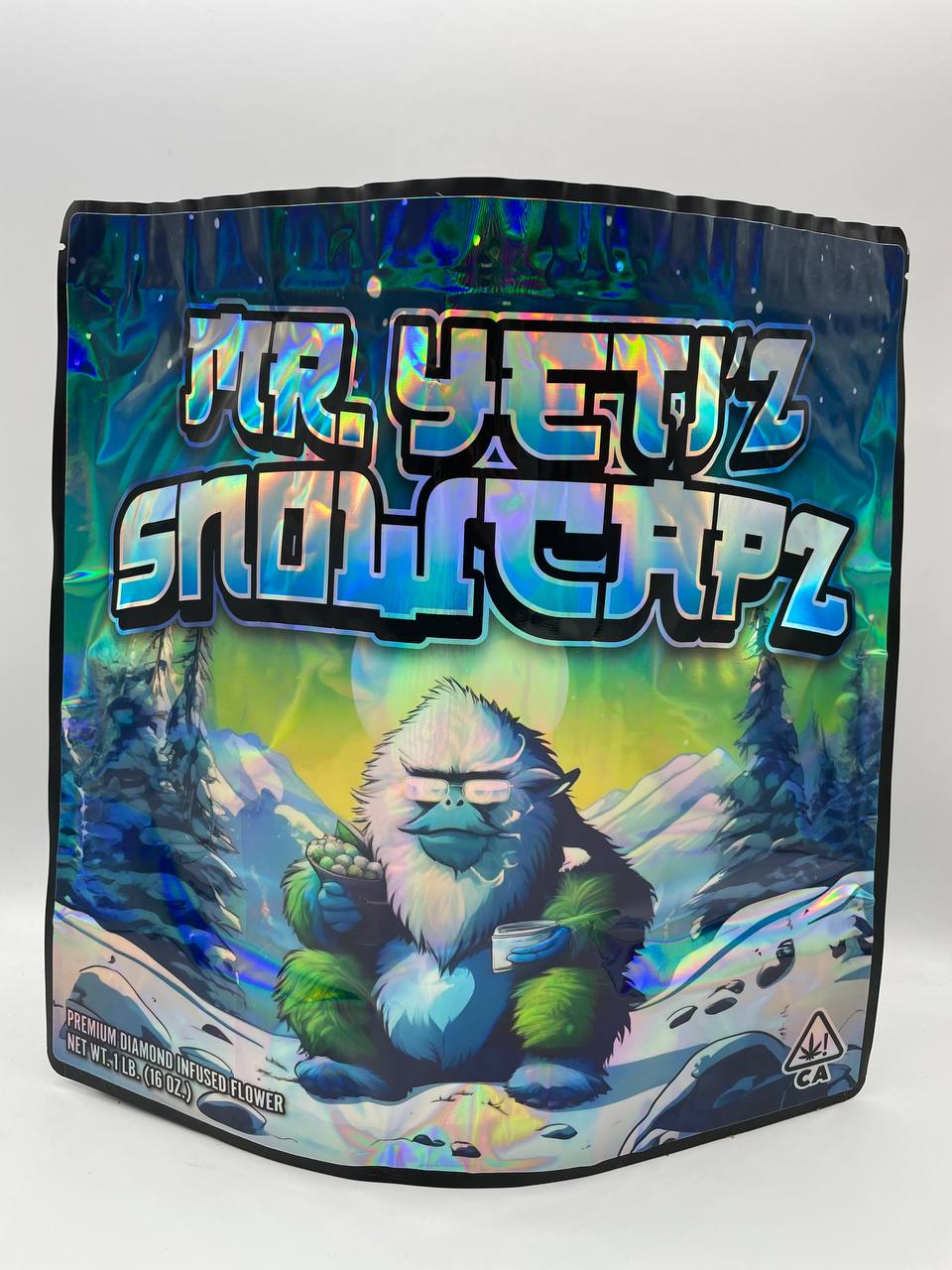 premium exotic extracts Mr. YETI’Z SNOWCAPS indoors infused flowers