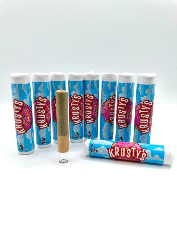 KRUSTYS DONUTS LIVE HASH ROSIN PREROLLS JOINT HOLES PACK INFUSED INDOOR FLOWER