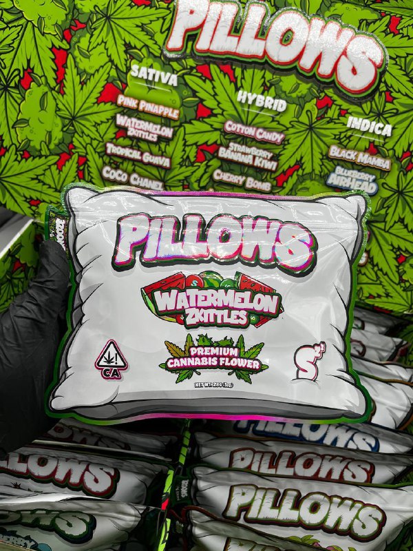 premium exotics pillows cannabis weed strains indoor flower power by snooze brand 